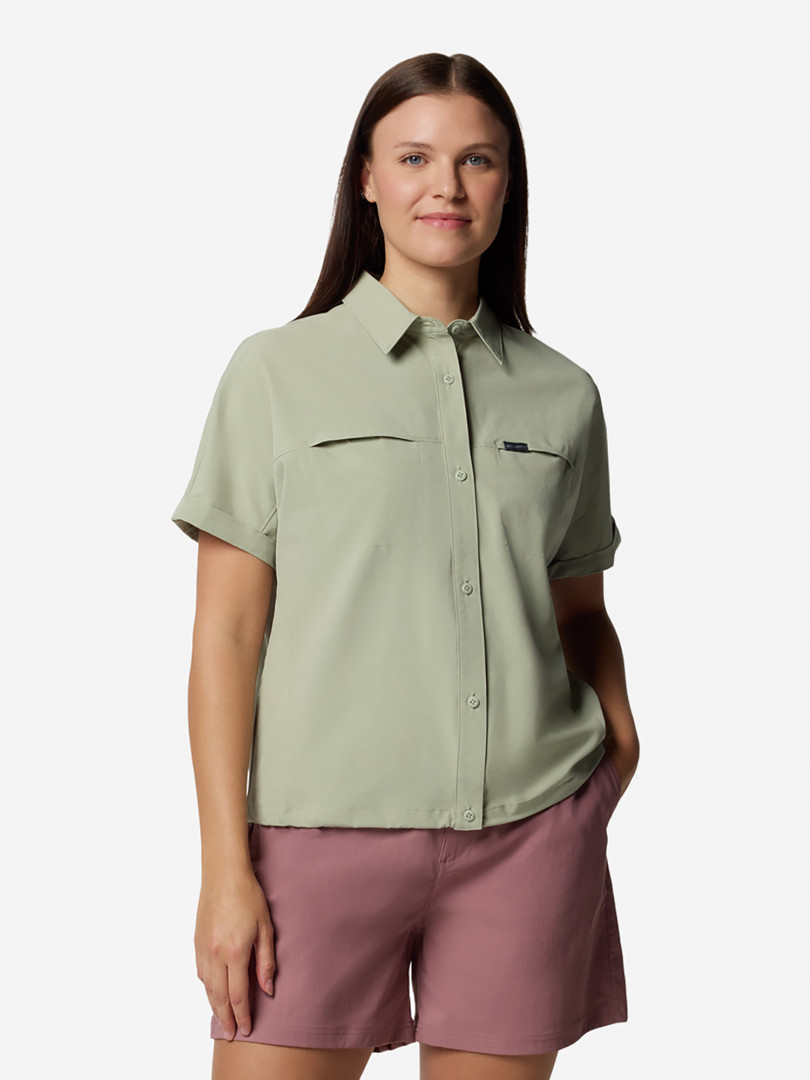 Рубашка с коротким рукавом женская Columbia Boundless Trek Ss Button Up II Зеленый 5999₽