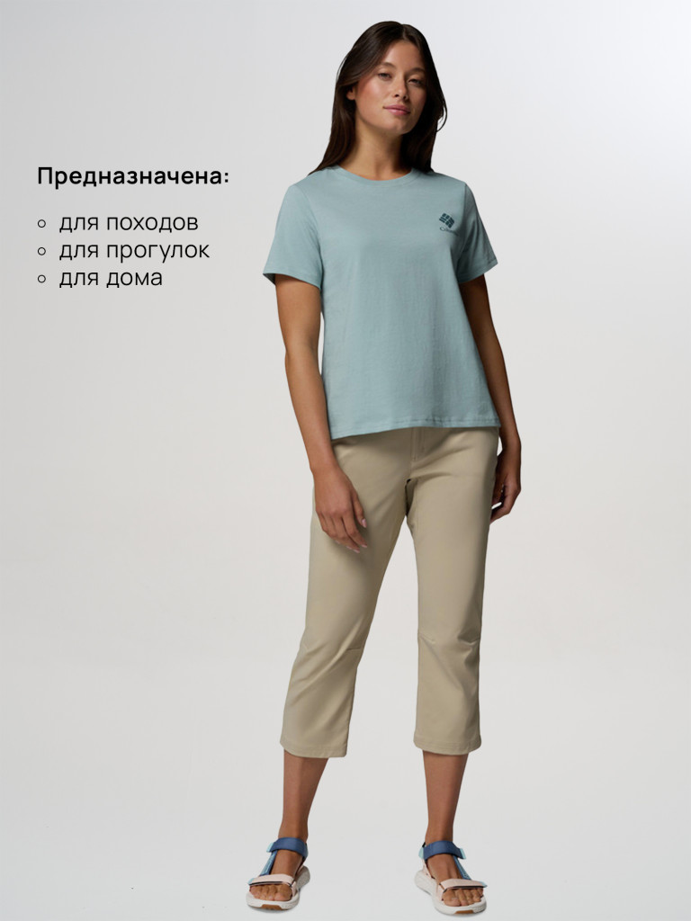 Футболка женская Columbia Rolling Bend Graphic SS