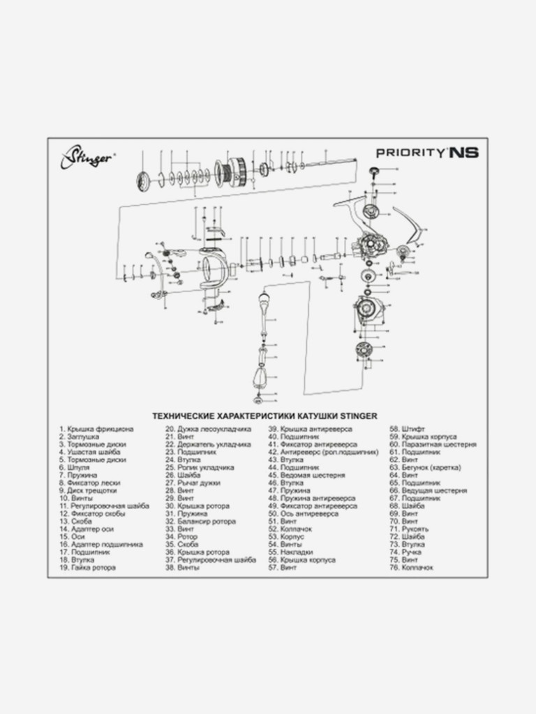 Катушка Stinger Priority NS 1500