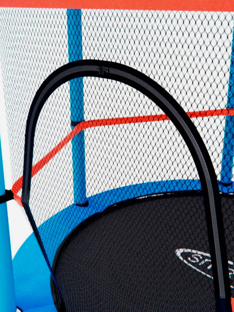 Батут детский DFC SMRKIDS 55" с сеткой, BLUE