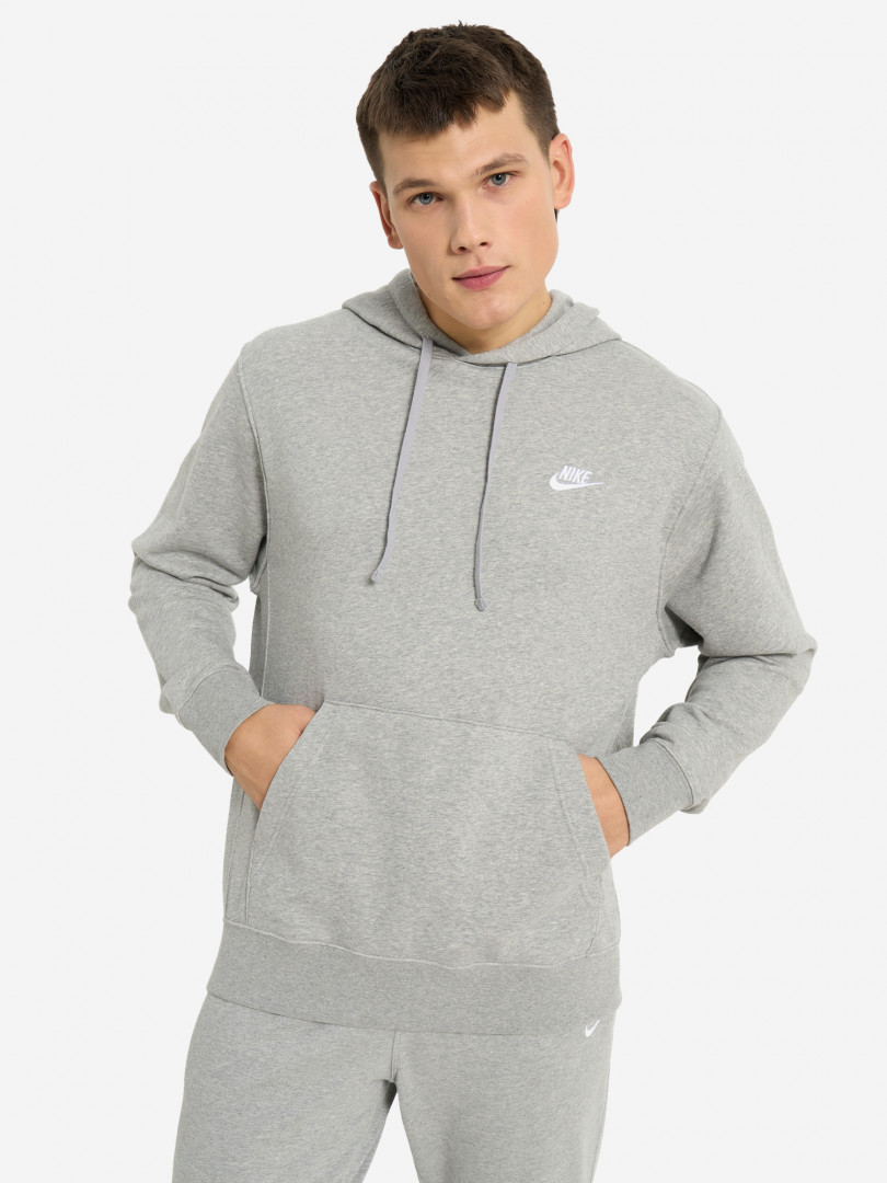 Худи мужская Nike Club Hoodie 30124420299 Серый, размер 54, 56,44, 46,52, 54,46, 48,50, 52, фото 2