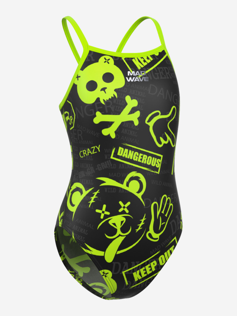 Юниорский купальник спортивный антихлор Mad Wave Nera Junior PBT H5