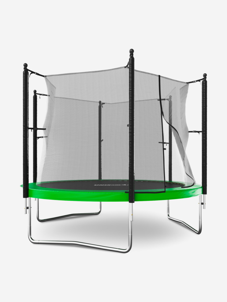 Батут каркасный UNIX Line Simple 10 ft Green с внутренней защитной сеткой, общий диаметр 305 см, до 140 кг