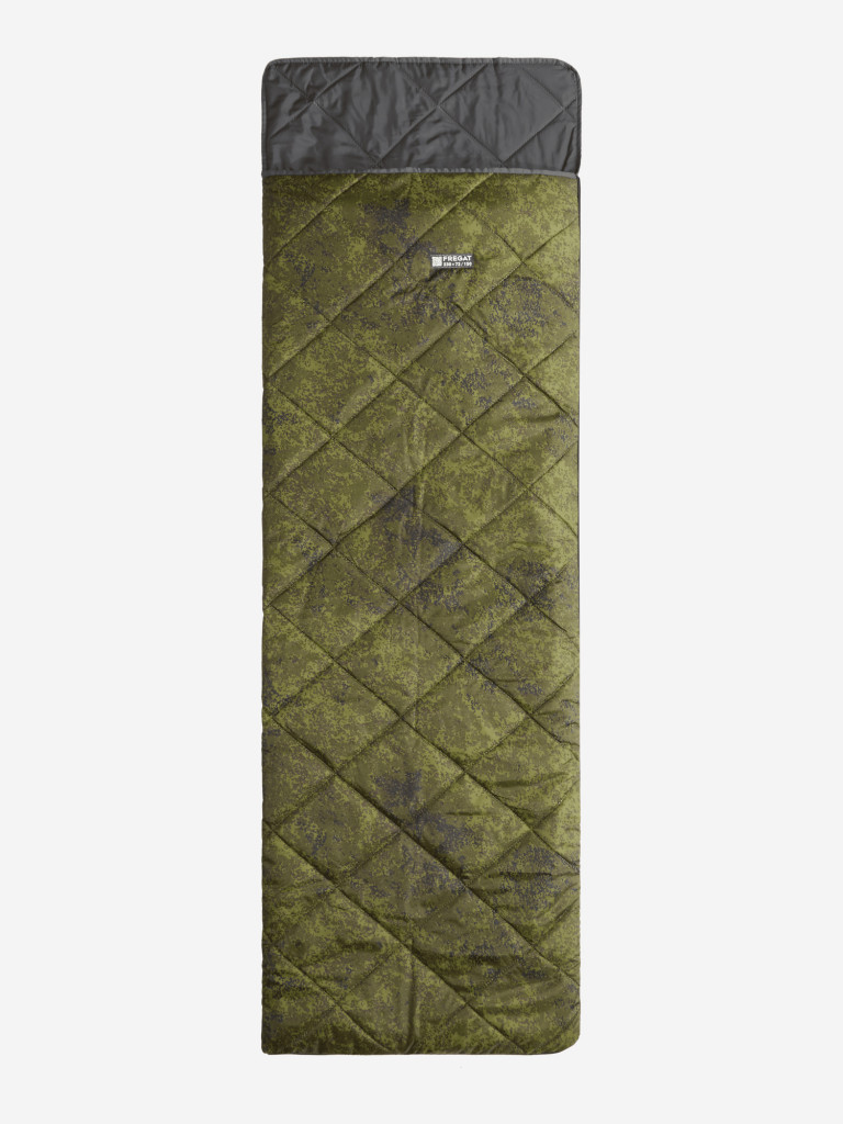 Спальный мешок Фрегат туристический летний с подголовником, камуфляж, ширина 72 см, (150 г/м2)