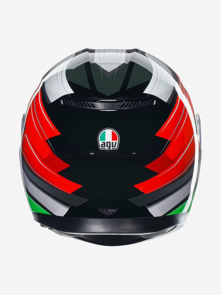 Мотошлем интеграл AGV K3 E2206 MPLK Wing Black/Italy