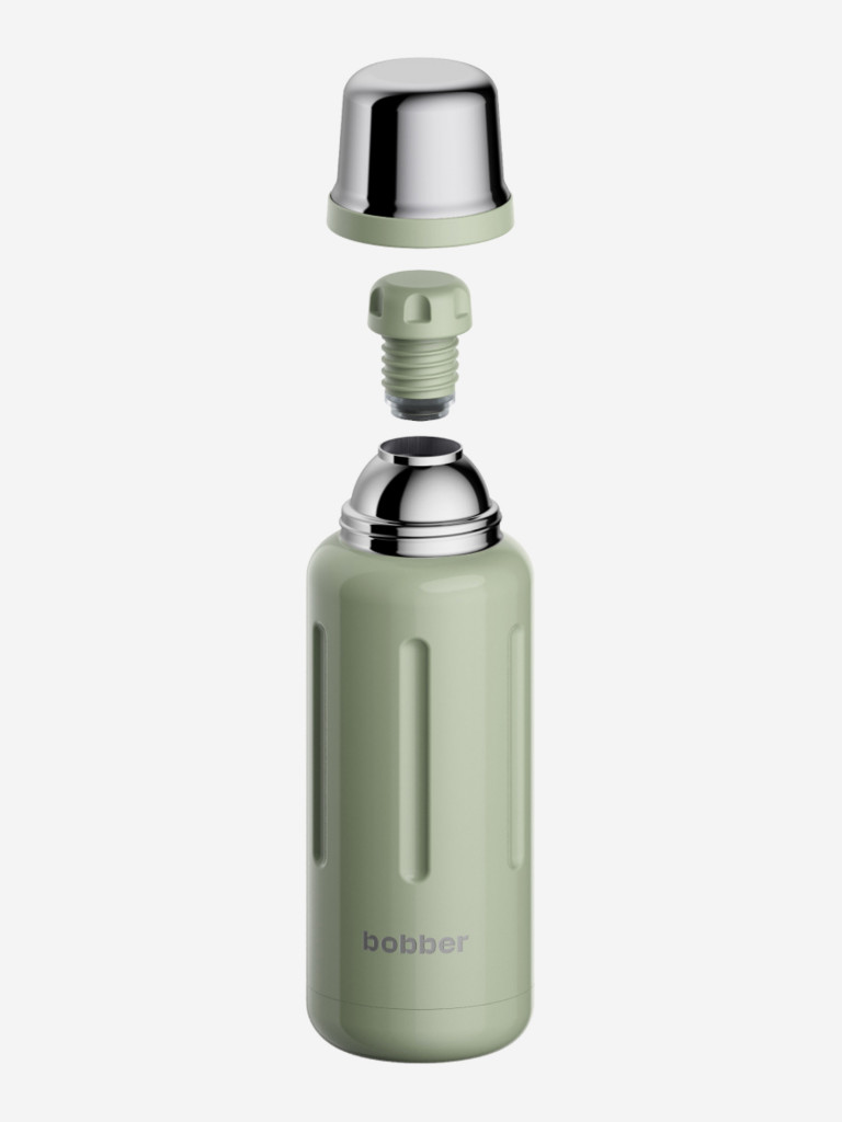 Термос вакуумный для напитков BOBBER Flask 1 литр, тепло до 48 часов, зеленый