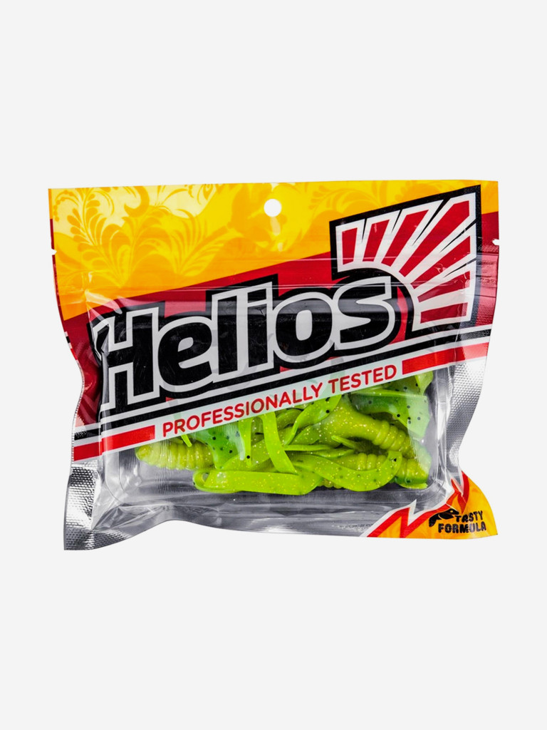 Мягкая приманка Helios Credo Four Tail, 3,35" / 8,5 см, Green Lime, 10 штук (HS-20-010)