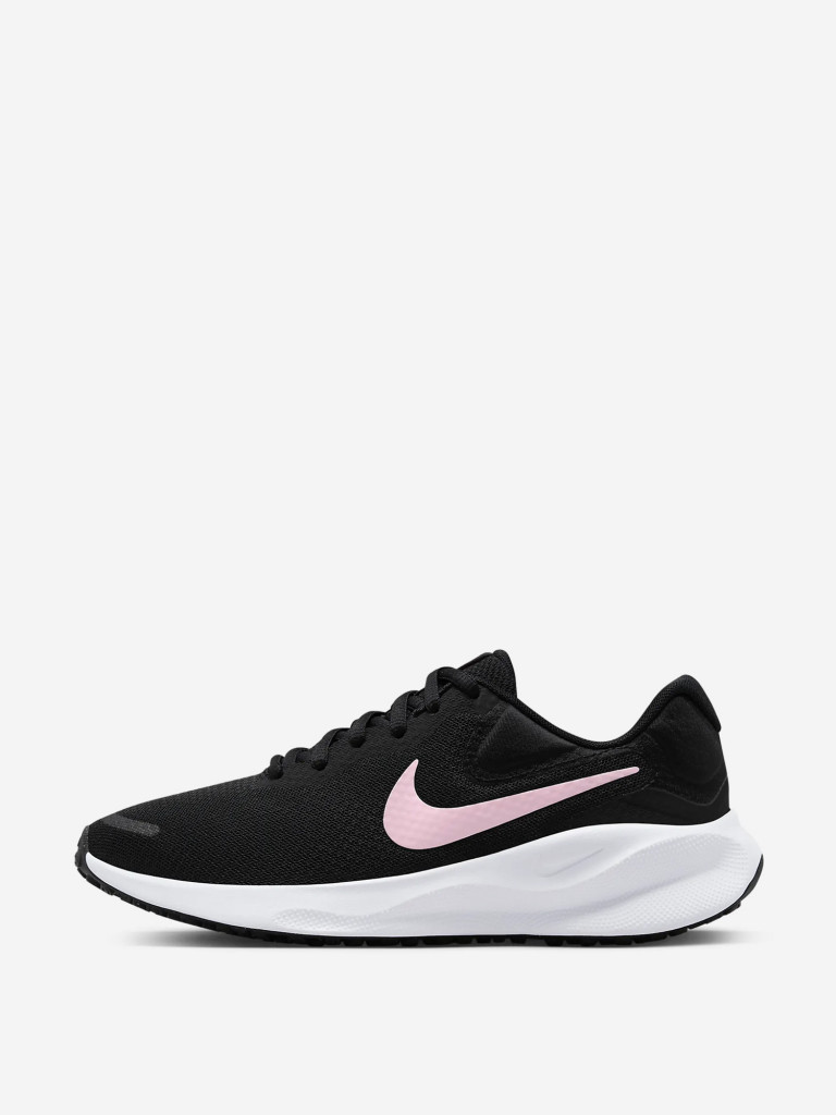 Кроссовки женские Nike Revolution 7 черный/белый/розовый цвет — купить за  10499 руб., отзывы в интернет-магазине Спортмастер