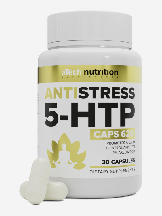 БАД для нервной системы 5-HTP Антистресс aTech nutrition, 90 капсул