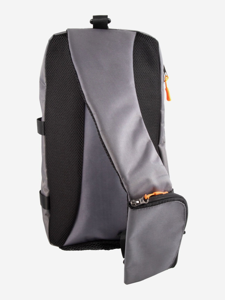 Сумка-рюкзак рыболовная Следопыт Sling Shoulder Bag, 44х24х17 см, цвет серый.