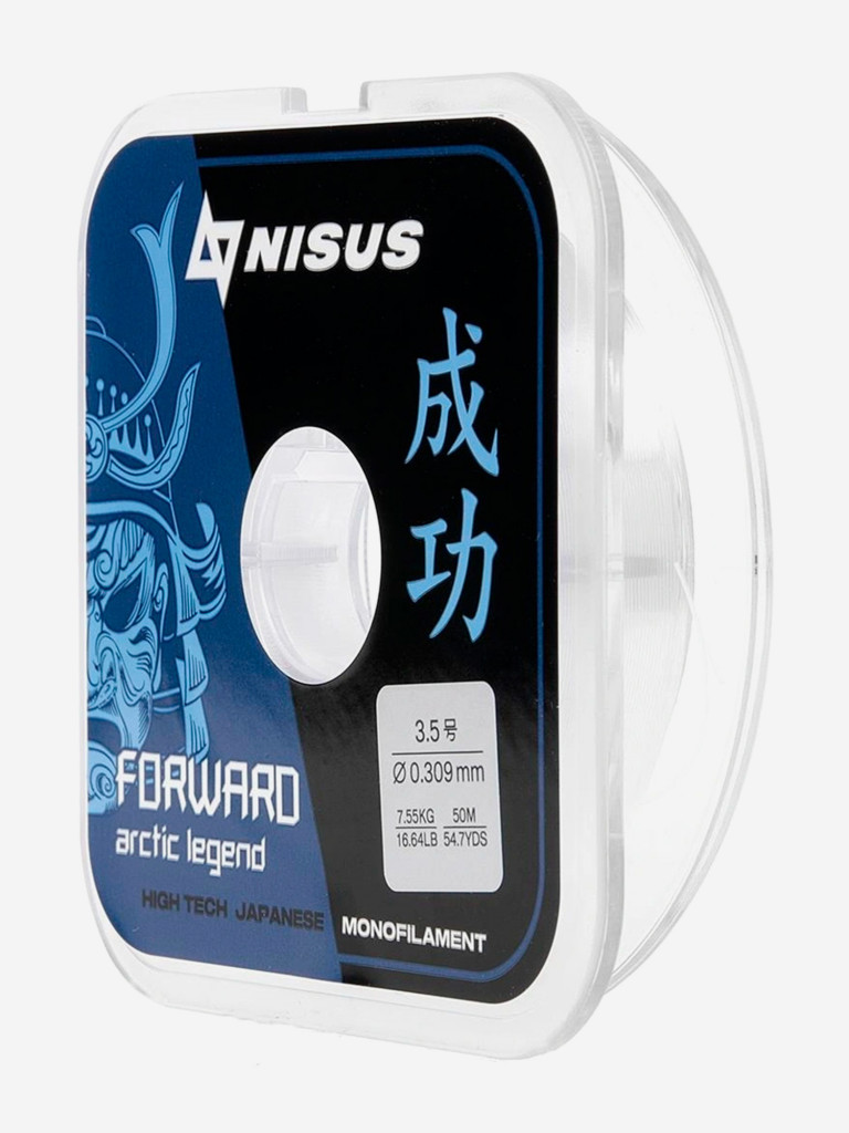 Леска для рыбалки Nisus FORWARD ARCTIC LEGEND Nylon 0,309мм, 50м, 7,55кг, прозрачный