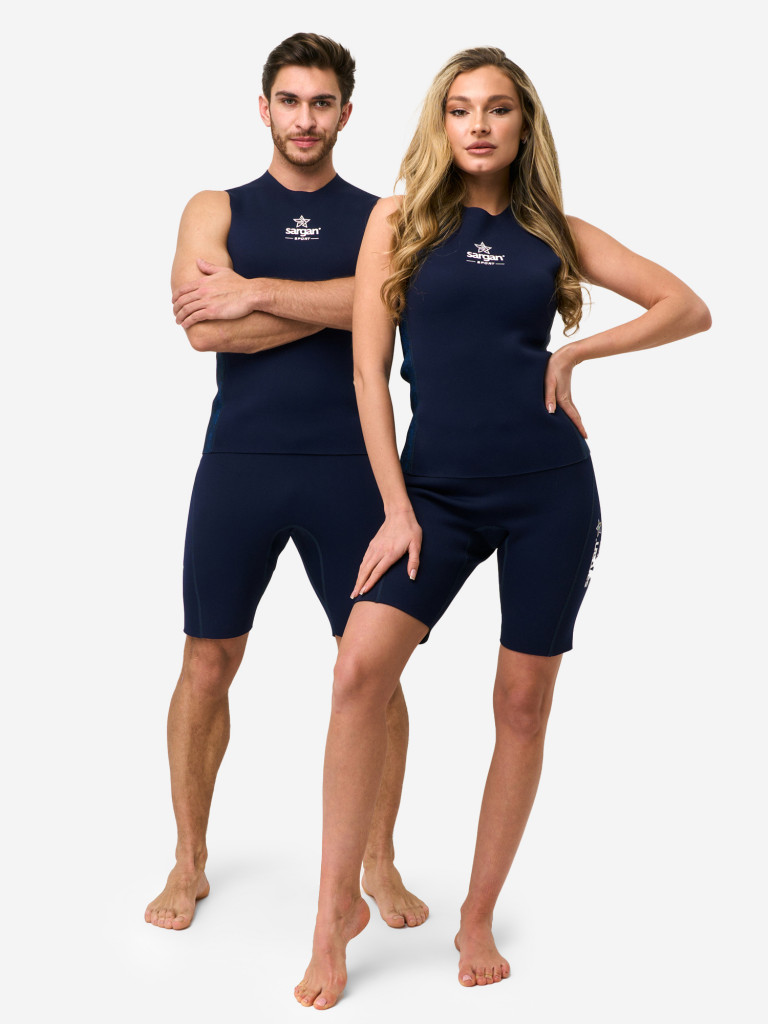 Шорты неопреновые мужские 2мм на затяжке для водного спорта SARGAN Sport