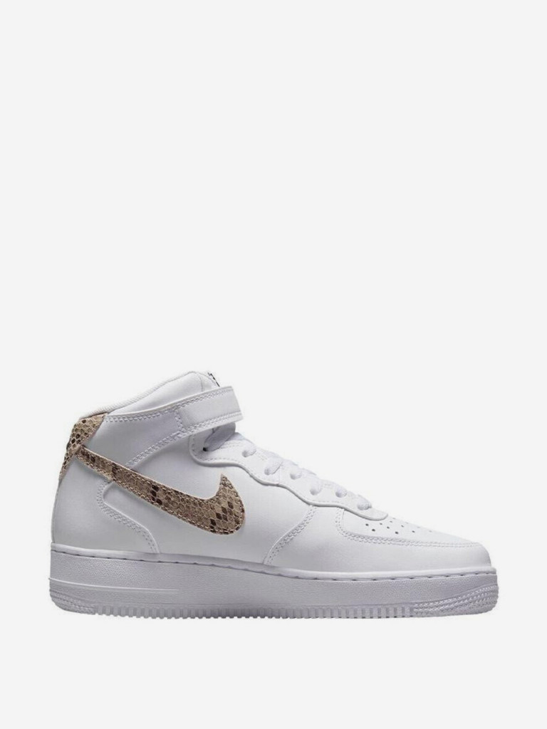 Кроссовки Nike Air Force 1 '07 Mid White Snake Swoosh