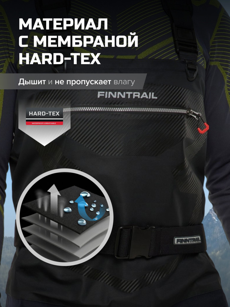 Вейдерсы мужские мембранные FINNTRAIL Speedmaster с носком