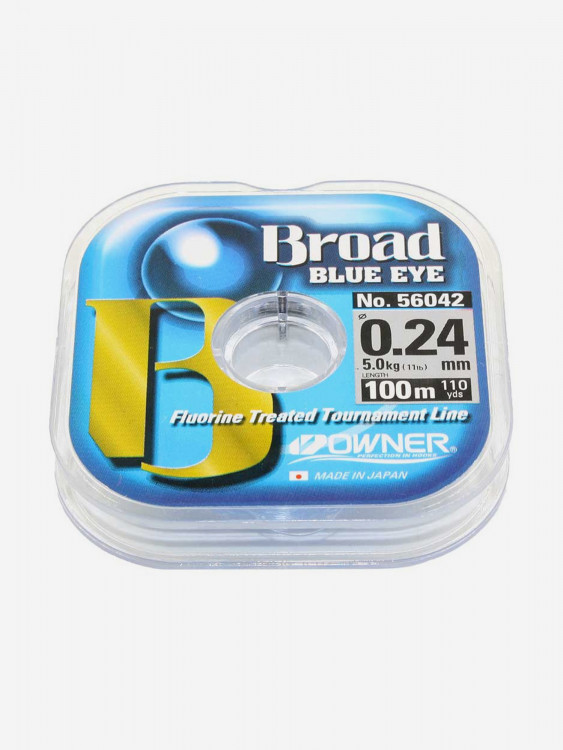 Леска рыболовная Owner Broad Blue Eye 150 м голубая 0.16 мм 2.7 кг