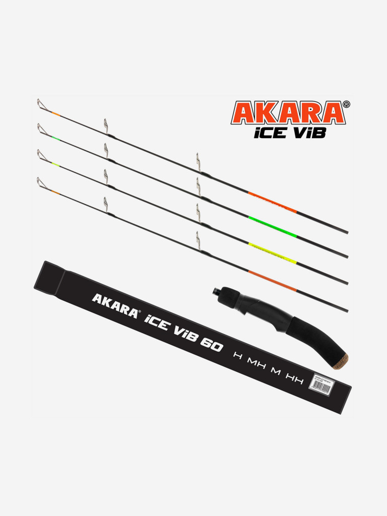 Удочка зимняя Akara Ice Vib 60 четыре хлыста (M, MH, H, HH)