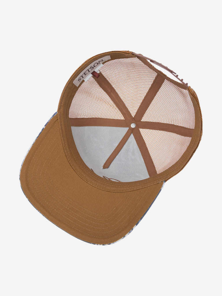 Бейсболка с сеточкой STETSON 7741127 TRUCKER CAP MINIMAL ALOHA PRINT (синий)