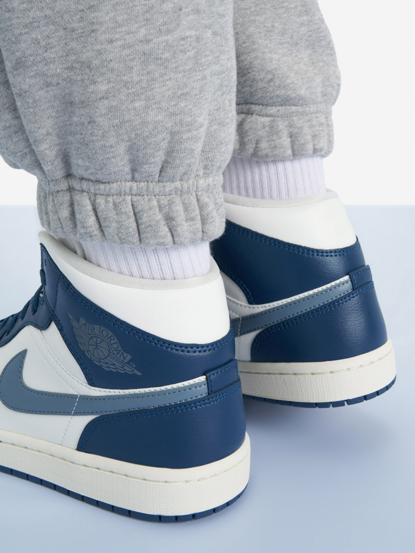 фото Кеды женские nike air jordan 1 mid, синий