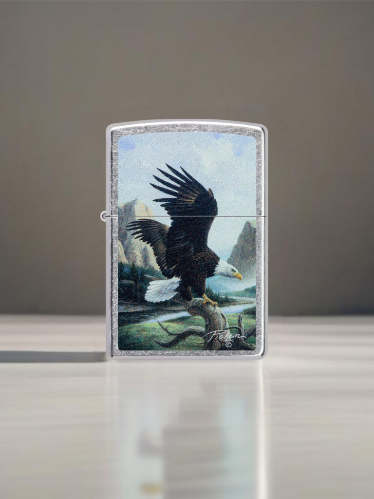 Зажигалка бензиновая ZIPPO 49822 Eagle Linda Picken
