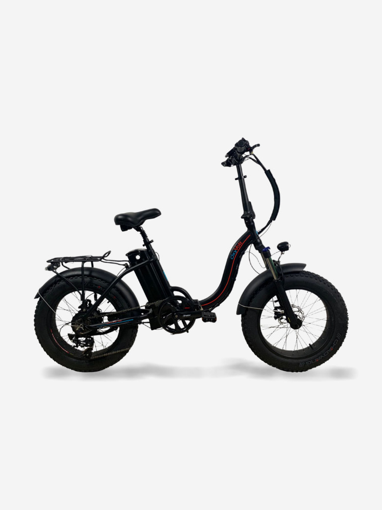 Электровелосипед OxyVolt "Low Fat Ranger" 750Вт, 48В, 18Ач, гидравлика, фэтбайк, складной, 20 дюймов, черный