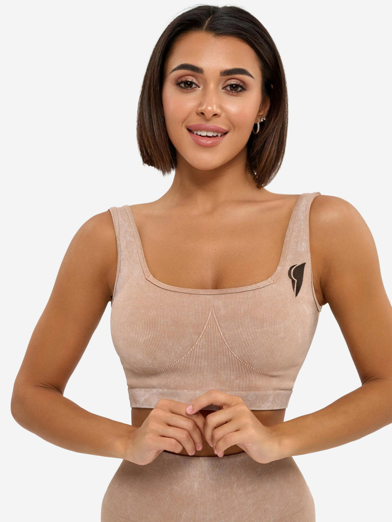 Спортивный топ Bona Fide Marble Top "Beige"