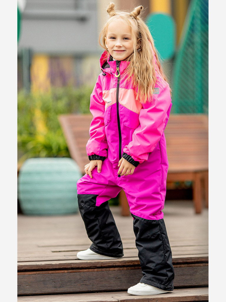 Комбинезон с поддевой для девочки batik Чойс розовый