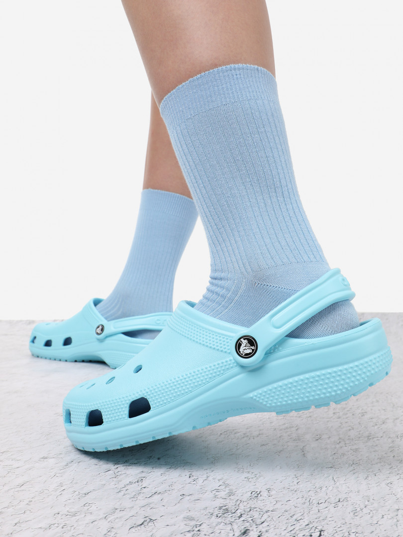 фото Сабо crocs classic, голубой