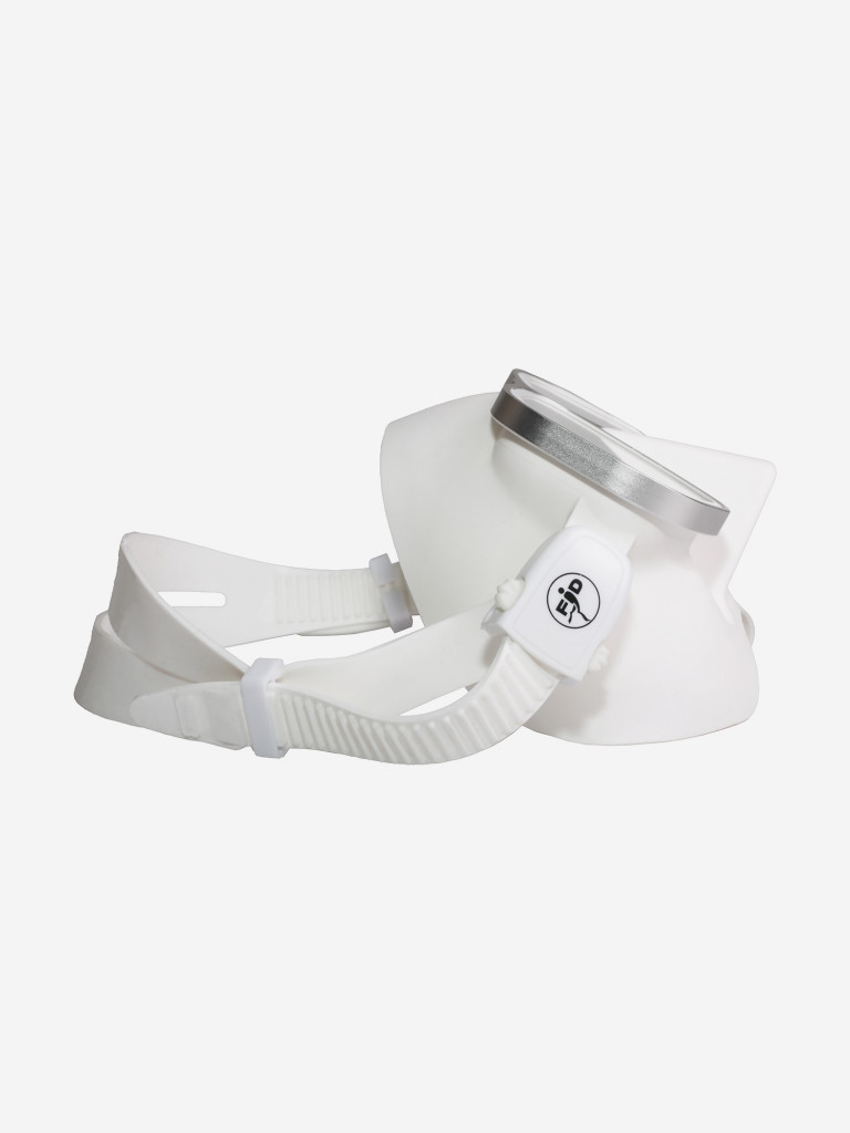 Маска FANDIVER F299 с алюминиевой рамкой, белый силикон