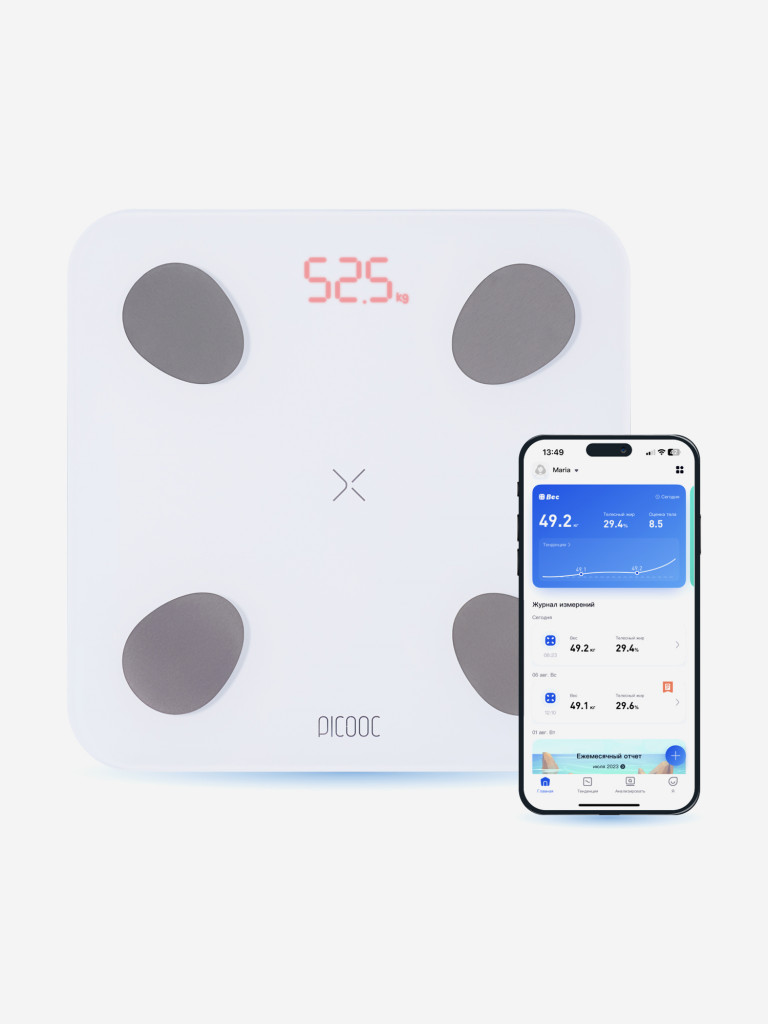 Умные диагностические весы Picooc Mini Lite White