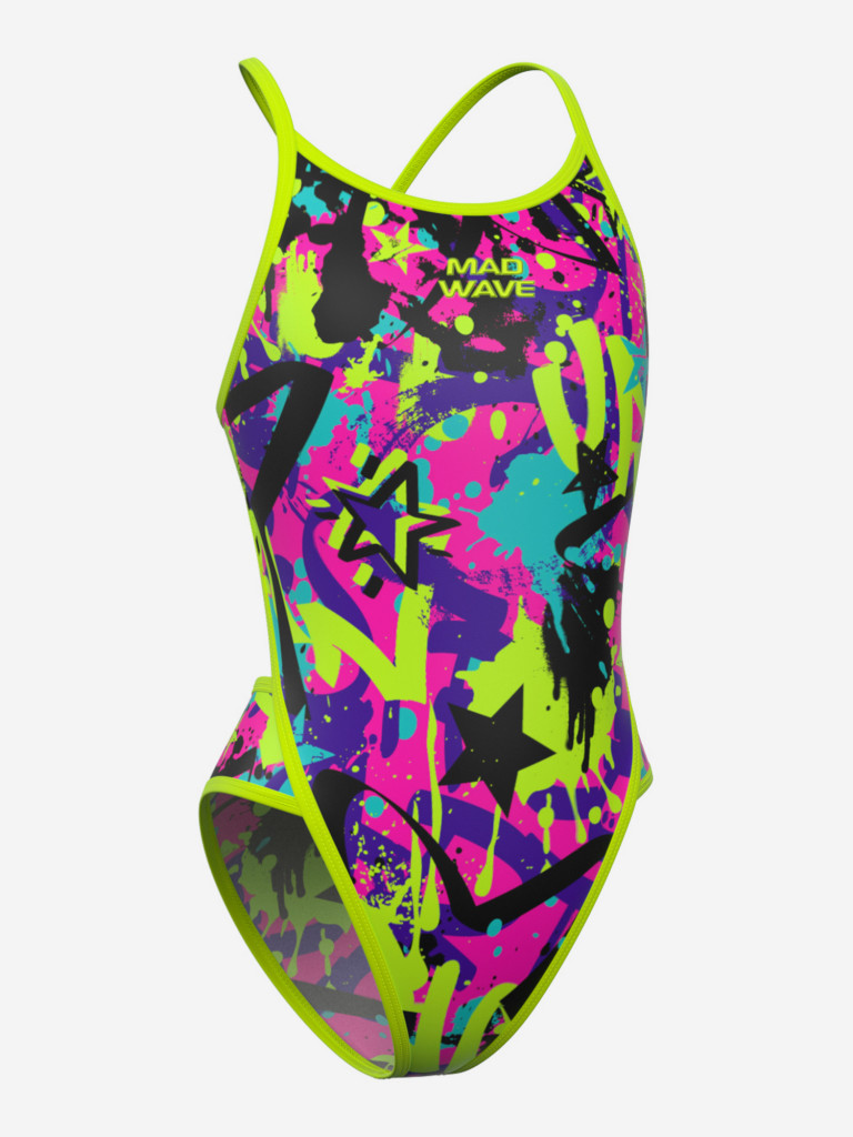 Юниорский купальник спортивный антихлор Mad Wave Diana junior PBT B2