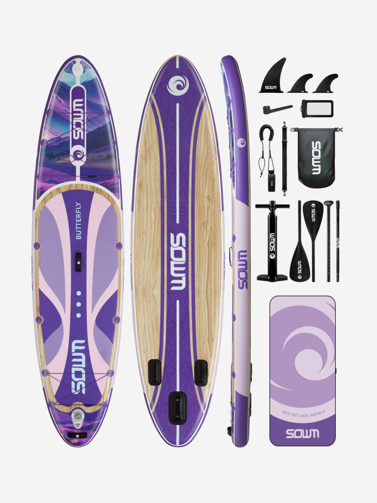 Надувная SUP-доска SOWM VIOLET, 11' 335*84*15 см сапборд