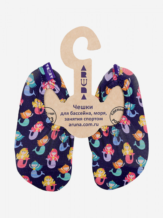 Аквашузы, аквасоки, чешки с антискользящей подошвой для бассейна, моря, пляжа, детского сада, занятия спортом ARUNA