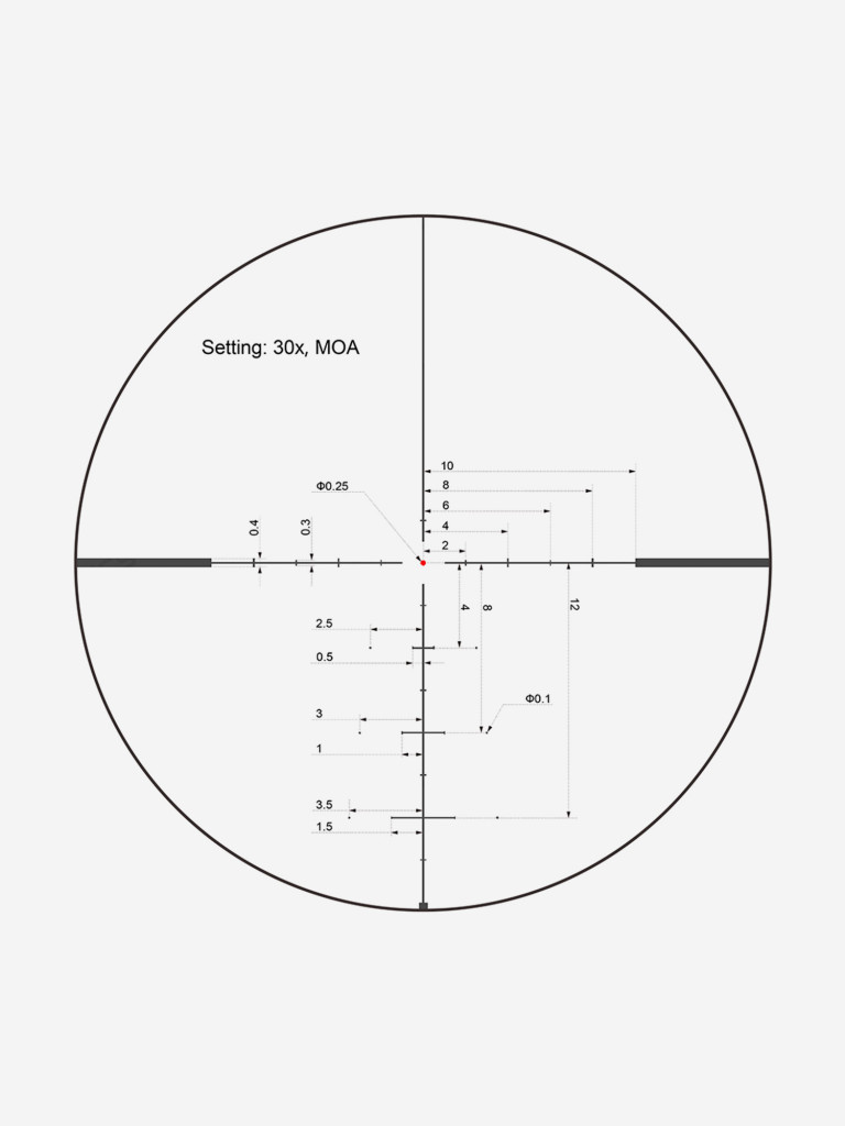 Прицел оптический Vector Optics Continental Hunting ED 4-32x, с подсветкой