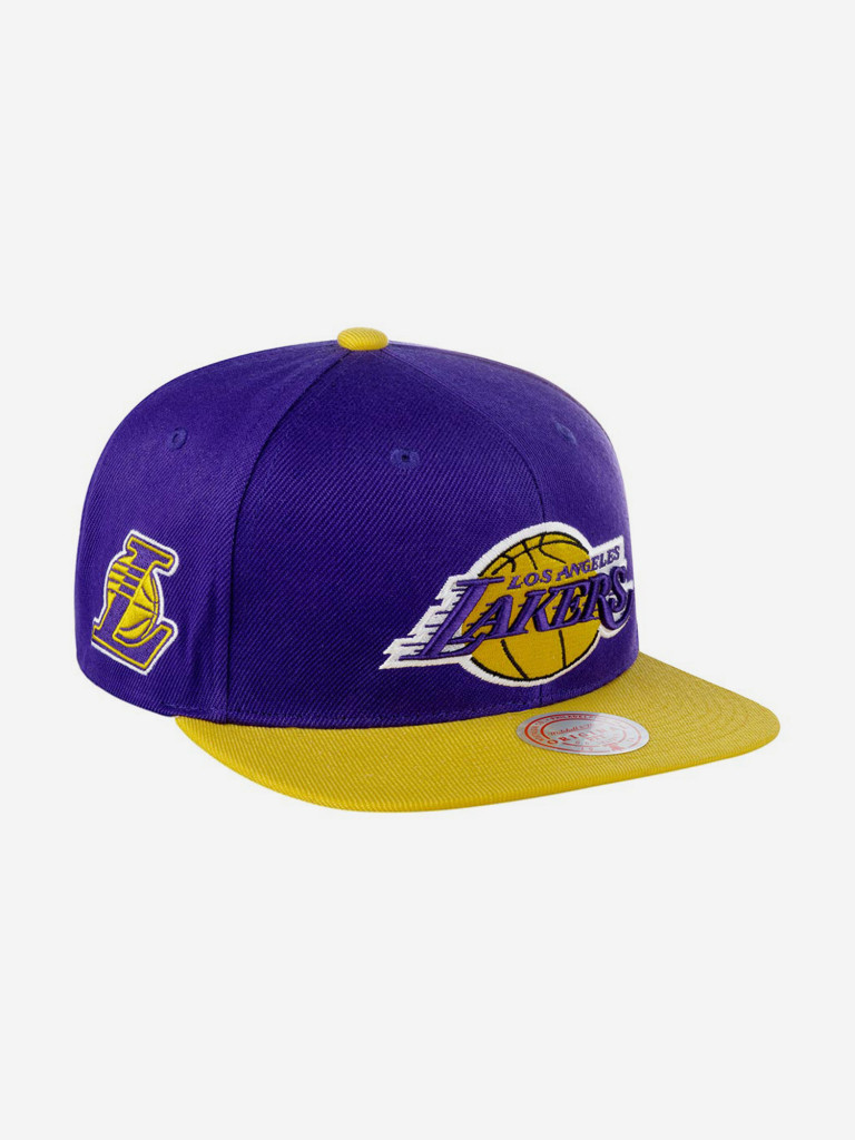 Бейсболка с прямым козырьком MITCHELL NESS 6HSSSH21270-LALPRGD Los Angeles Lakers NBA