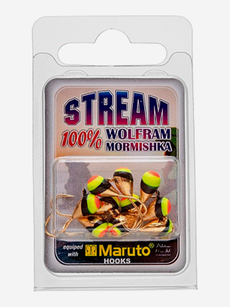 Мормышка Helios вольфрамовая Капля с ушком крашеная 4мм 1.10г 1-GO (MW-1140-1-GO), 10 штук в упаковке