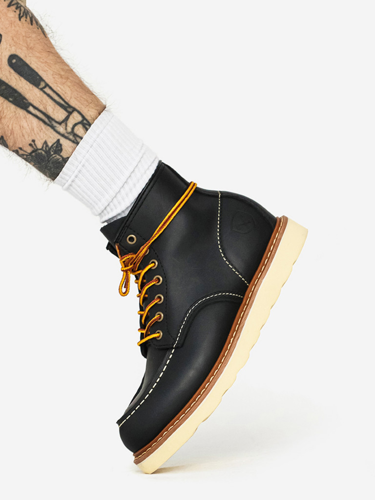 Ботинки муж. Harry Hatchet Lary Moc Toe black