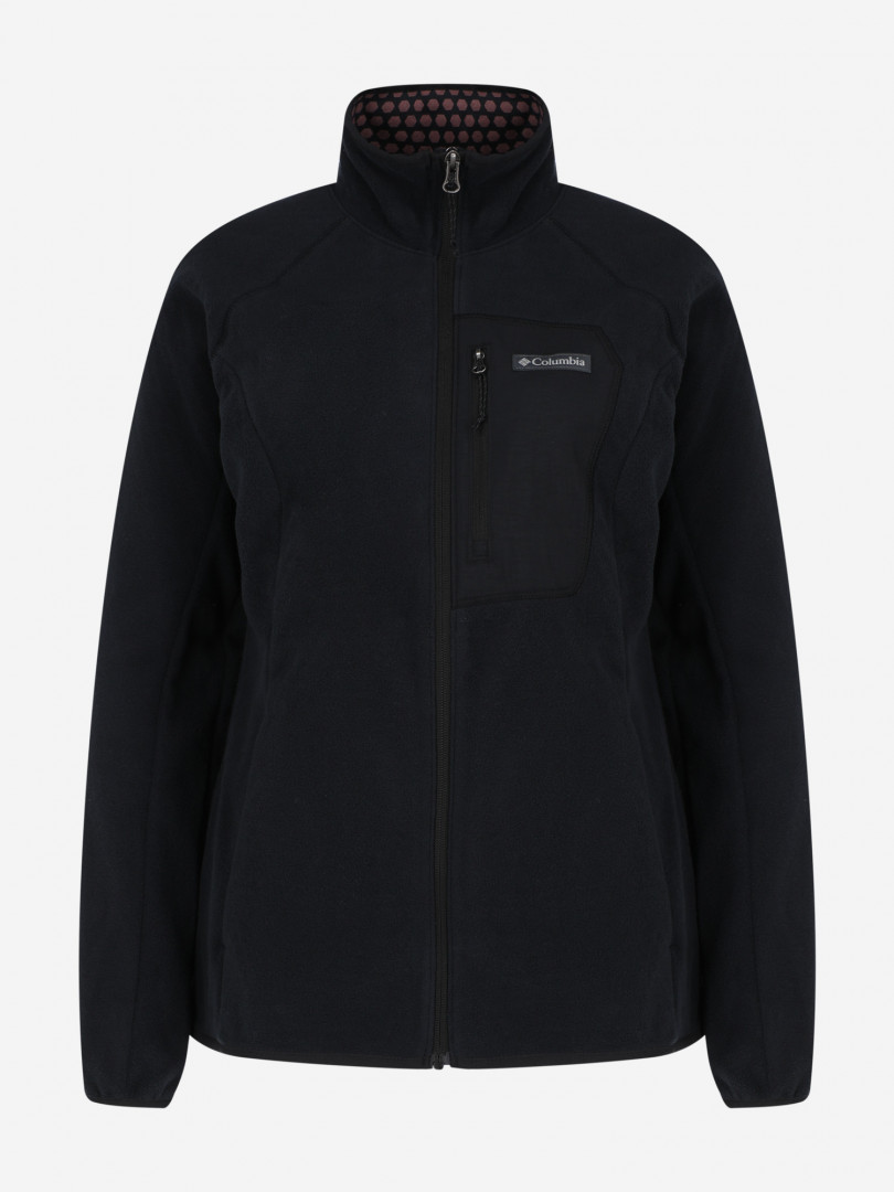 фото Джемпер флисовый женский columbia w outdoor tracks full zip, черный