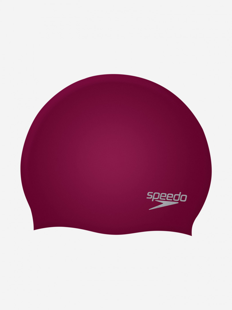 фото Шапочка для плавания speedo plain moulded, красный