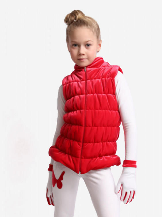 Жилетка для фигурного катания детская бархатная IceDress
