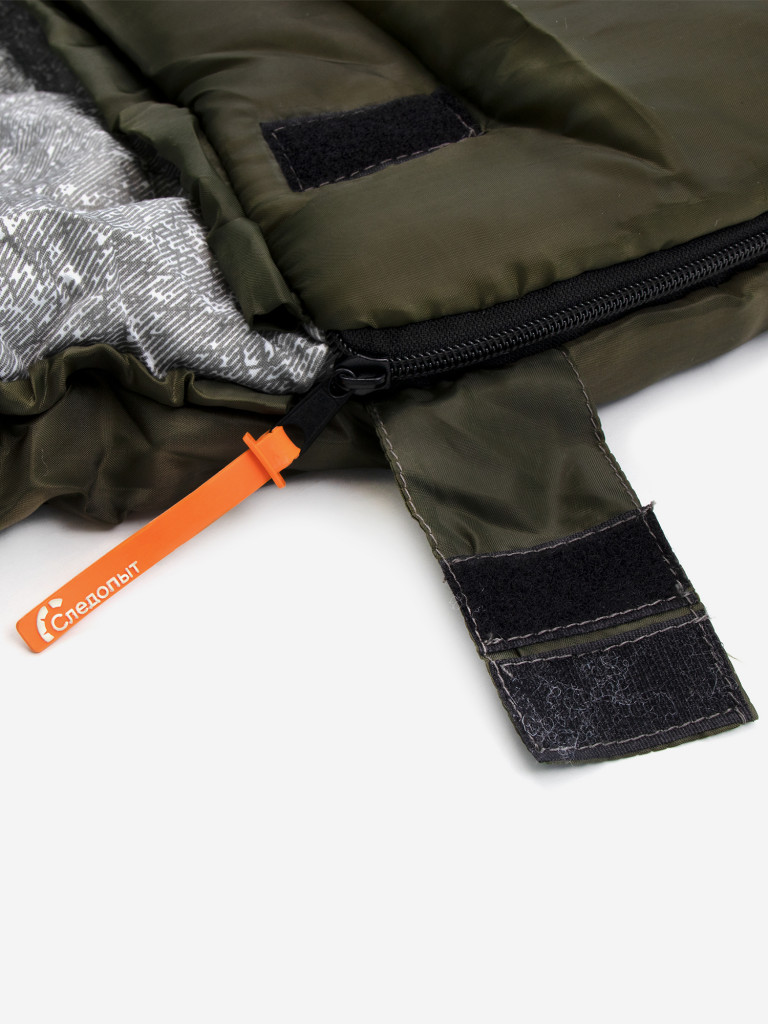 Спальный мешок с подголовником Следопыт-Traveller XL,190+35х85см, ± 5%,до 0С,3-х слойный.