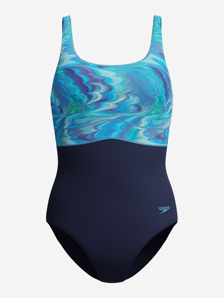 Купальник слитный женский Speedo Print Contour Eclipse