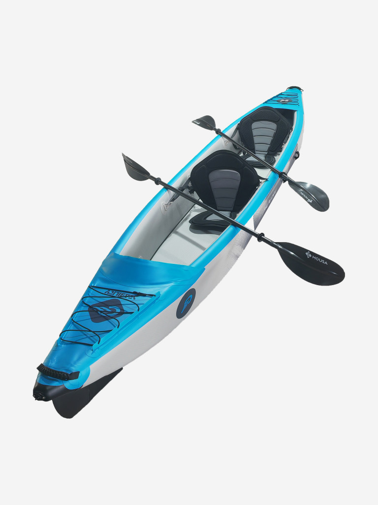 Надувной каяк Mousa Adventure Stability 473х76х37 см, 2-местный, Drop-Stitch дно, до 400 кг