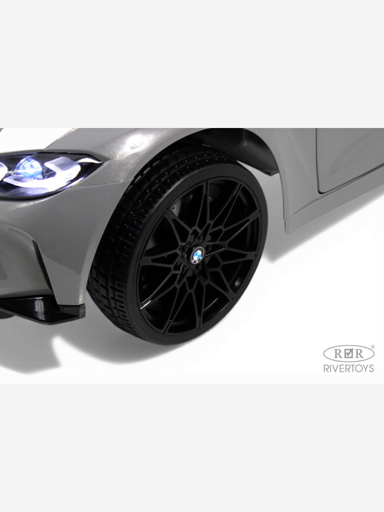 Детский электромобиль RIVERTOYS BMW M4 (A004AA) серый