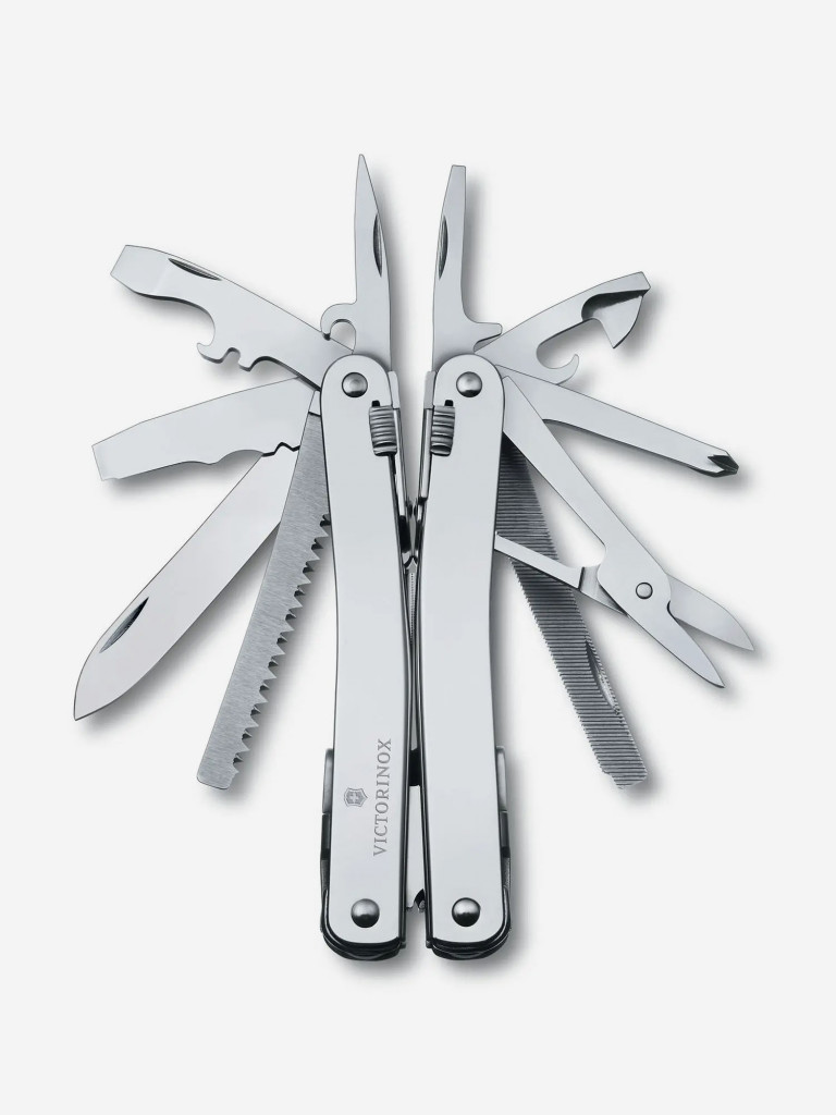 Мультиинструмент складной Victorinox SwissTool Spirit X Plus Ratchet, 105 мм, 36 функций, нейлоновый чехол