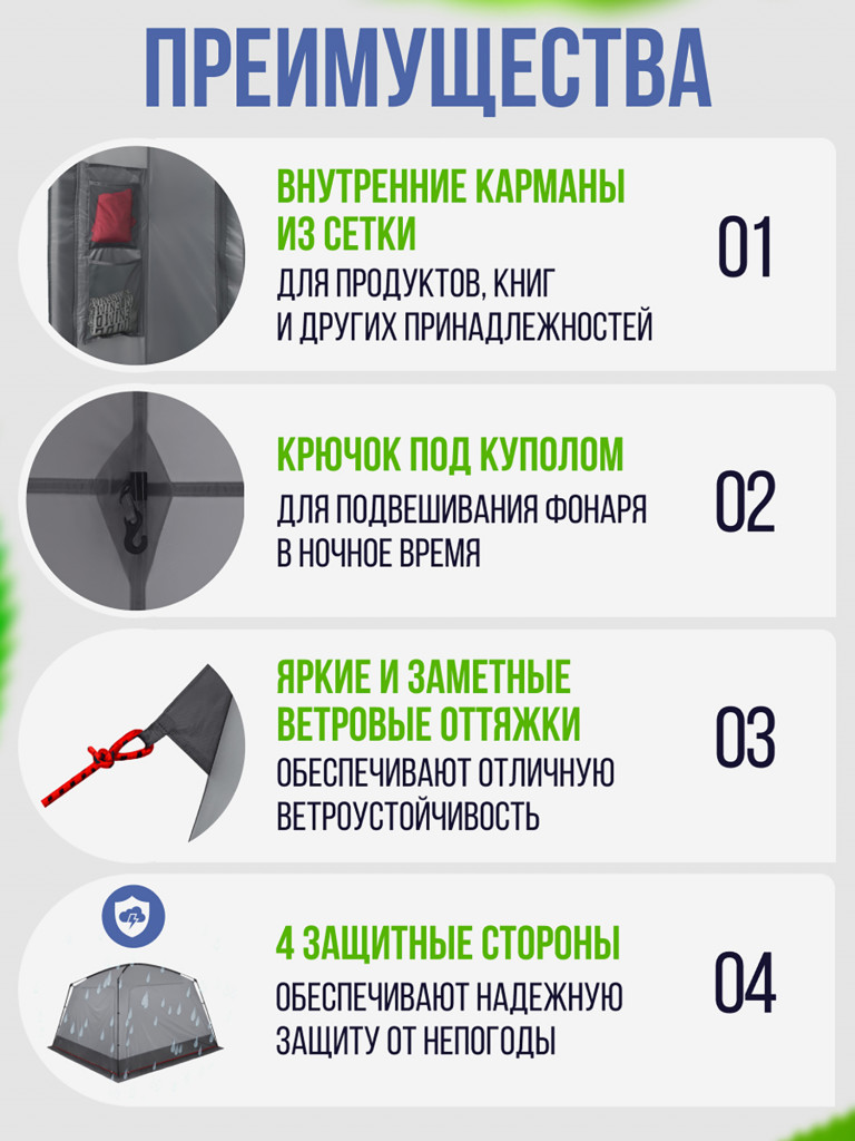 Универсальный легкий шатер Trek Planet Rain Tent