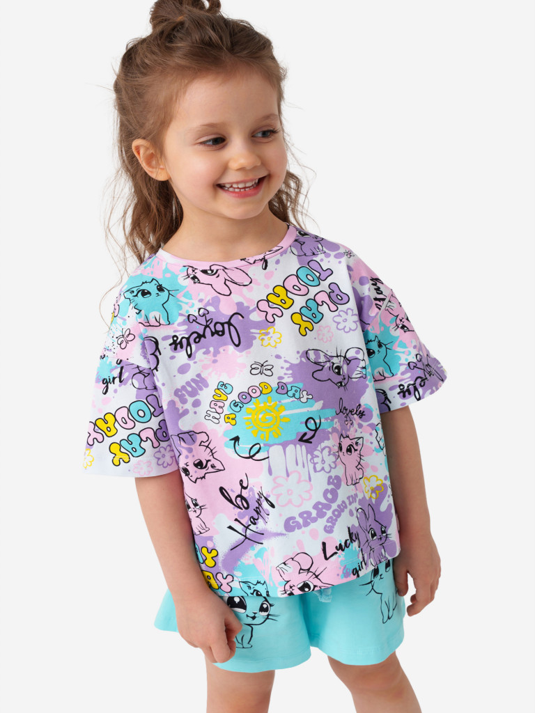 Футболка для девочки PlayToday