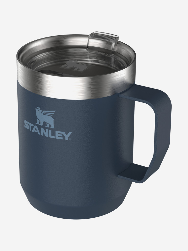 Термокружка Stanley Classic, 230 мл, синяя, с ручкой и крышкой
