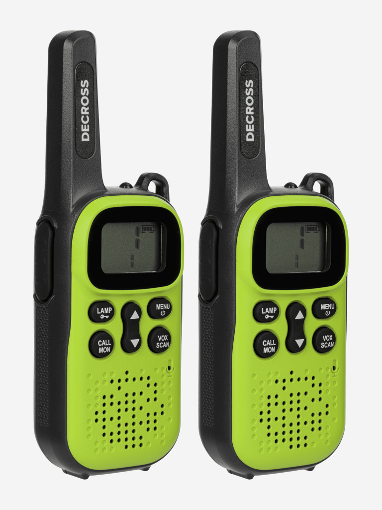 Комплект из двух радиостанций Decross DC44 Green Twin EU с ЗУ