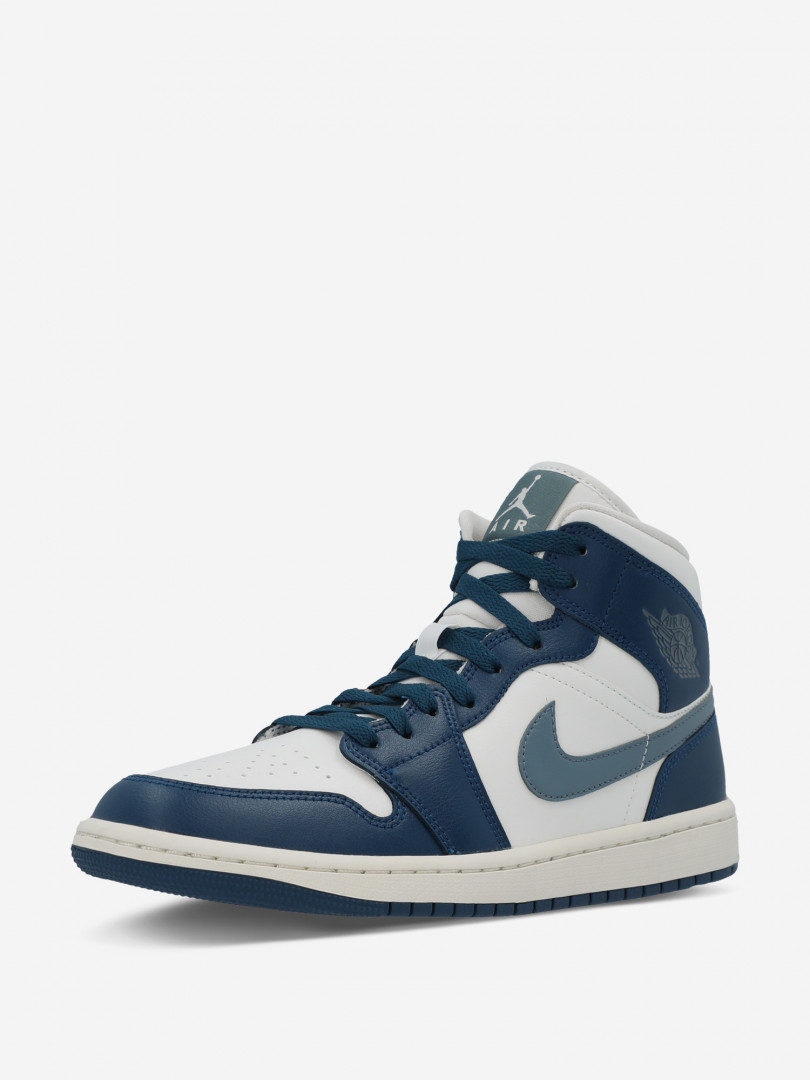 фото Кеды женские nike air jordan 1 mid, синий