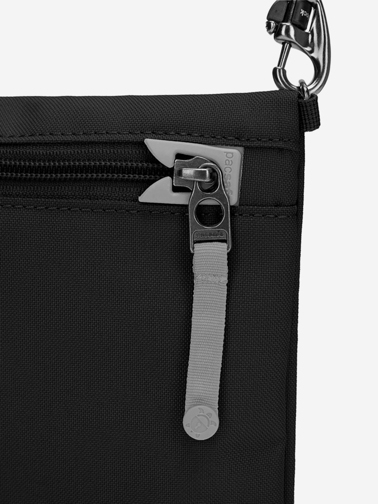 Сумка антивор Pacsafe GO crossbody pouch, черная смола, 3,5 л.